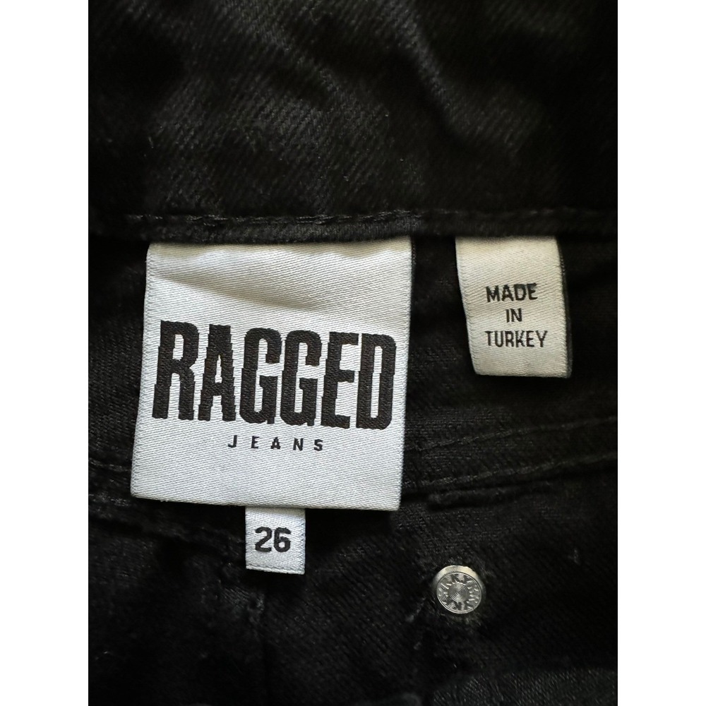 The Ragged Priest Black Checkerboard High Waisted Straight Leg Denim Jeans - Picture 9 of 9